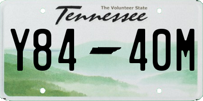 TN license plate Y8440M