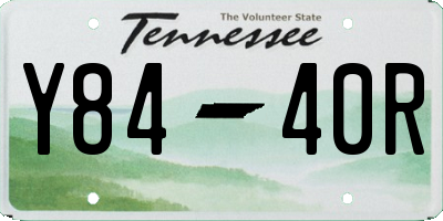 TN license plate Y8440R