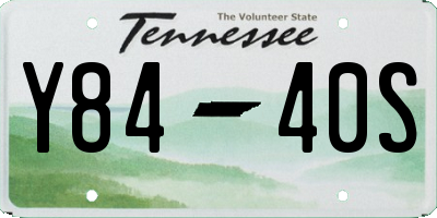TN license plate Y8440S