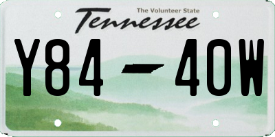 TN license plate Y8440W