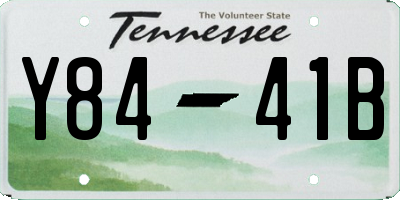 TN license plate Y8441B