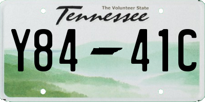 TN license plate Y8441C