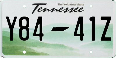 TN license plate Y8441Z