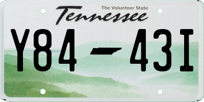 TN license plate Y8443I