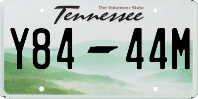TN license plate Y8444M
