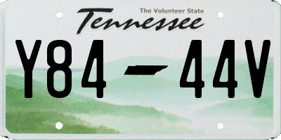 TN license plate Y8444V