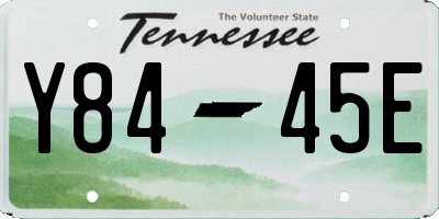 TN license plate Y8445E