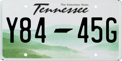 TN license plate Y8445G