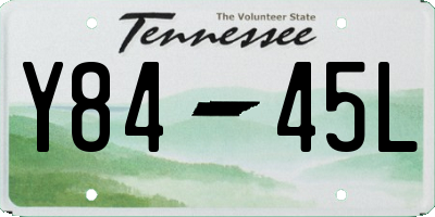 TN license plate Y8445L