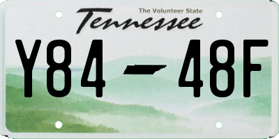 TN license plate Y8448F