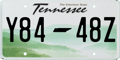 TN license plate Y8448Z