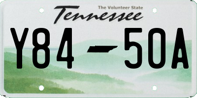 TN license plate Y8450A