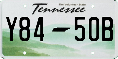 TN license plate Y8450B