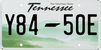 TN license plate Y8450E
