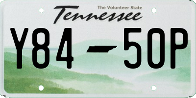TN license plate Y8450P