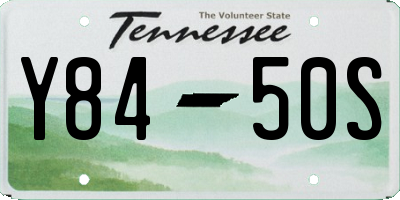 TN license plate Y8450S