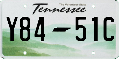 TN license plate Y8451C