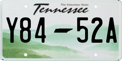 TN license plate Y8452A