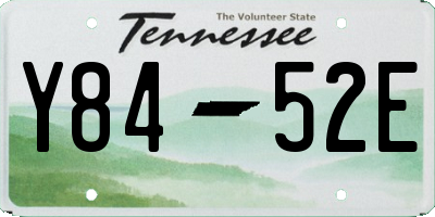 TN license plate Y8452E