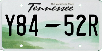 TN license plate Y8452R