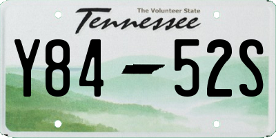 TN license plate Y8452S
