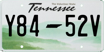 TN license plate Y8452V
