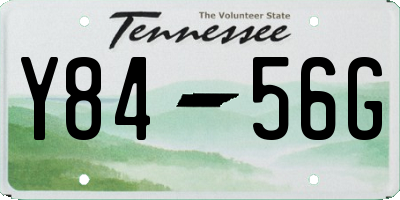 TN license plate Y8456G
