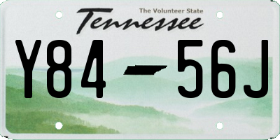 TN license plate Y8456J