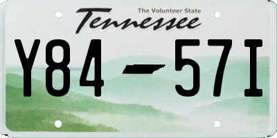 TN license plate Y8457I