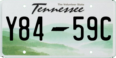 TN license plate Y8459C