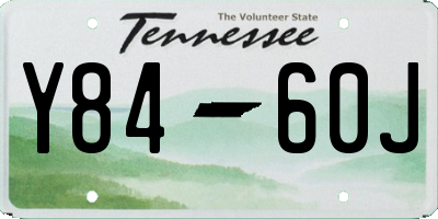 TN license plate Y8460J