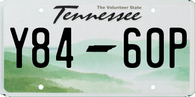 TN license plate Y8460P