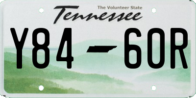 TN license plate Y8460R