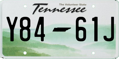 TN license plate Y8461J