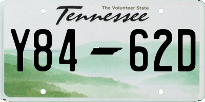 TN license plate Y8462D
