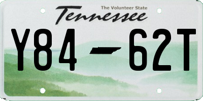 TN license plate Y8462T