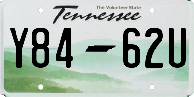 TN license plate Y8462U
