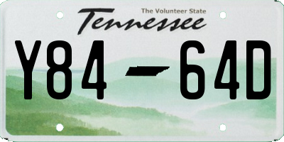 TN license plate Y8464D
