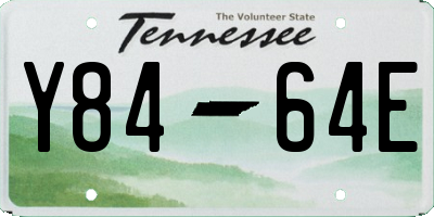 TN license plate Y8464E