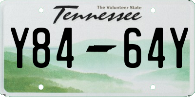TN license plate Y8464Y