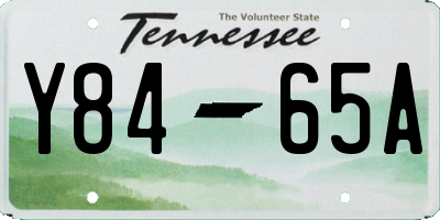 TN license plate Y8465A