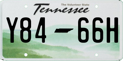 TN license plate Y8466H