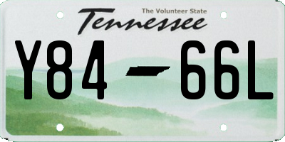 TN license plate Y8466L