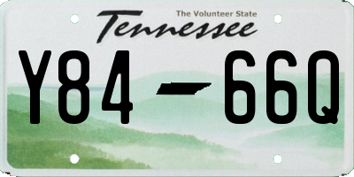 TN license plate Y8466Q