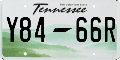 TN license plate Y8466R