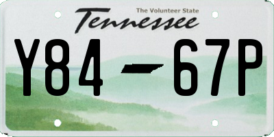 TN license plate Y8467P