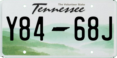 TN license plate Y8468J