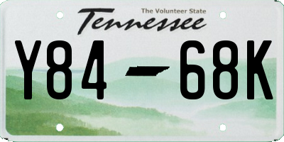 TN license plate Y8468K