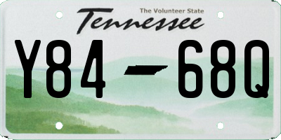 TN license plate Y8468Q