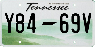 TN license plate Y8469V